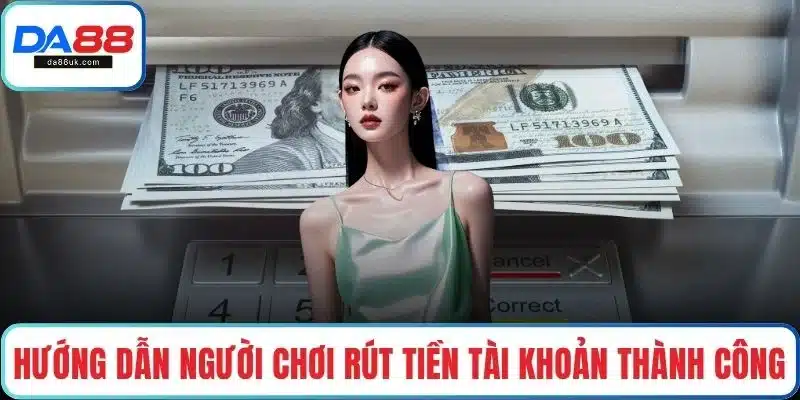 Hướng dẫn người chơi rút tiền tài khoản thành công